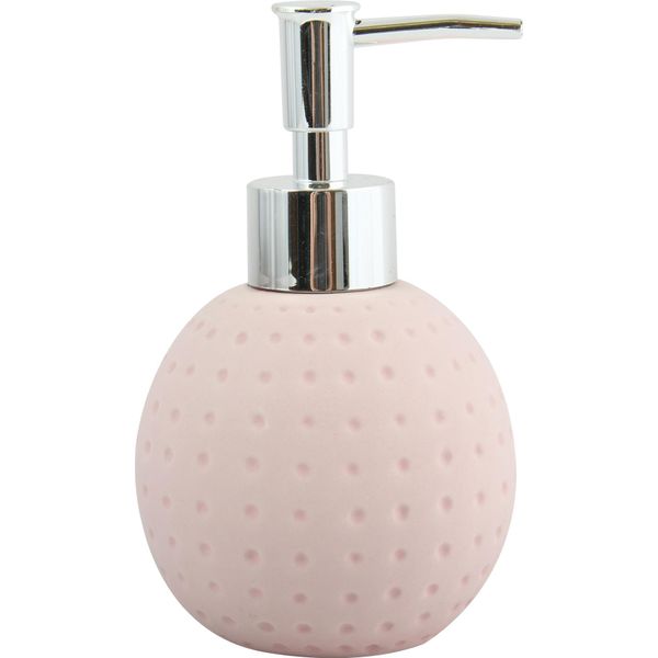 Dosatore Di Sapone Msv "Camberra"" Dosatore Di Sapone Liquido In Ceramica Rosa Pastello"-image