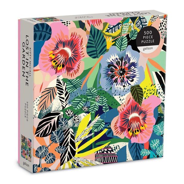 Galison Puzzle Quadrato Lost In The Garden 500 Pezzi-image