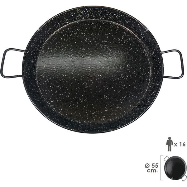 Padella Per Paella Valenciana Smaltata Per 16 Persone / 55 Cm.-image