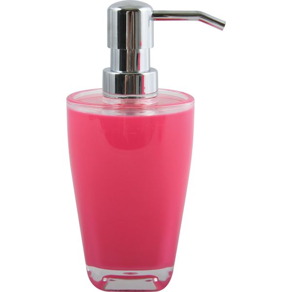 Distributore Di Sapone Msv Distributore Di Sapone Liquido 300 Ml Acrilico Rosa Tahiti-image
