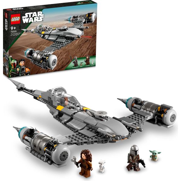 Lego Star Wars The Mandalorian's N-1 Starfighter Da Il Libro Di Boba Fett, Astronave Giocattolo Costruibile, Set Di 4 Personaggi Inclusa La Figura Di Yoda Bambino 75325-image
