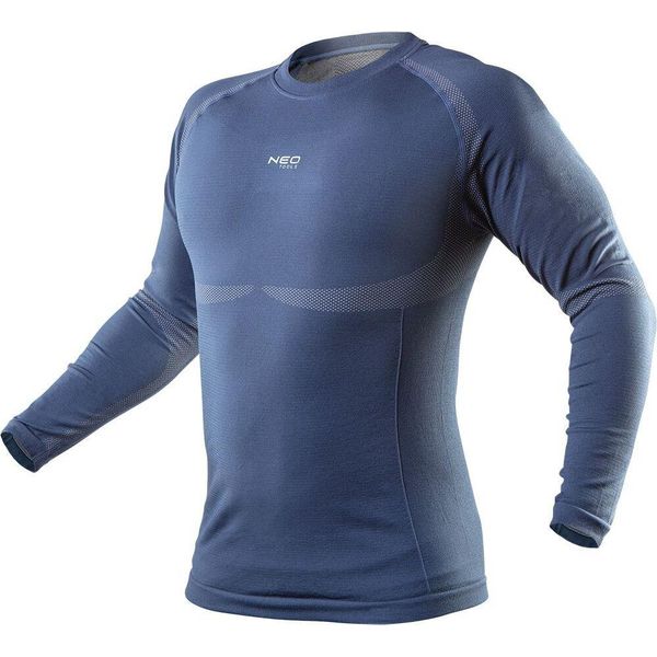 Neo Tools Top Intimo Termico Da Uomo, Camicia Termica A Maniche Lunghe Funzionale Da Palestra Traspirante, Tecnologia Coolmax (Fibre Di Poliestere) (Xxl/Xxxl)-image