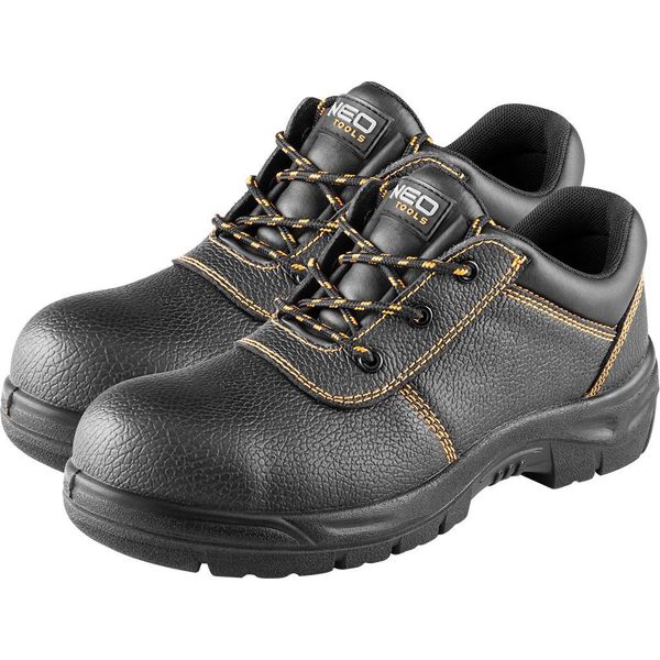 Neo Tools Stivali Da Lavoro Scarpe Da Lavoro In Pelle S1 Src Nero E Arancione - Misura 40-image
