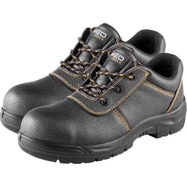 Neo Tools Stivali Da Lavoro Scarpe Da Lavoro In Pelle S1 Src Nero E Arancione - Misura 47-image