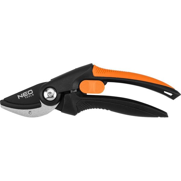 Neo Tools Secateurs Anvil, Diametro Di Taglio 20 Mm, Lunghezza 210 Mm, Lunghezza Lama 45 Mm, Impugnatura Ergo, Blocco Lama, Lama In Acciaio-image