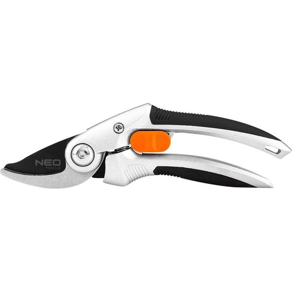 Neo Tools, Forbici Da Giardino, Diametro Di Taglio 20 Mm, Lunghezza 210 Mm, Lunghezza Lama 46 Mm, Lama In Acciaio, Manico In Alluminio-image