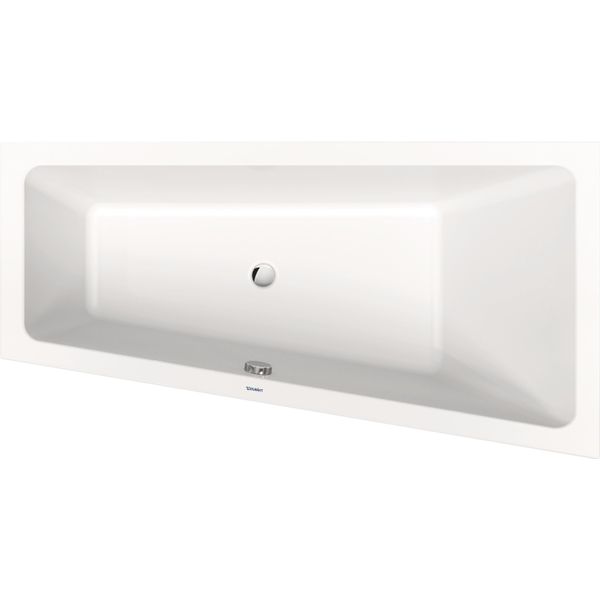 Duravit No.1 Baignoire EncastréE, TrapèZe, 1600X850Mm, 1 Pente De Dossier à Droite, Blanc, 700507000000000, 700507000000000-image