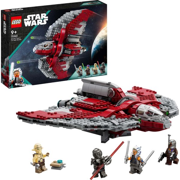 Lego 75362 Star Wars Ahsoka Tano's T-6 Jedi Shuttle Set, Astronave Costruibile Con 4 Minifigure Tra Cui Sabine Wren E Marrok Con Spade Laser, Regalo Per I Fan Della Serie Ahsoka-image