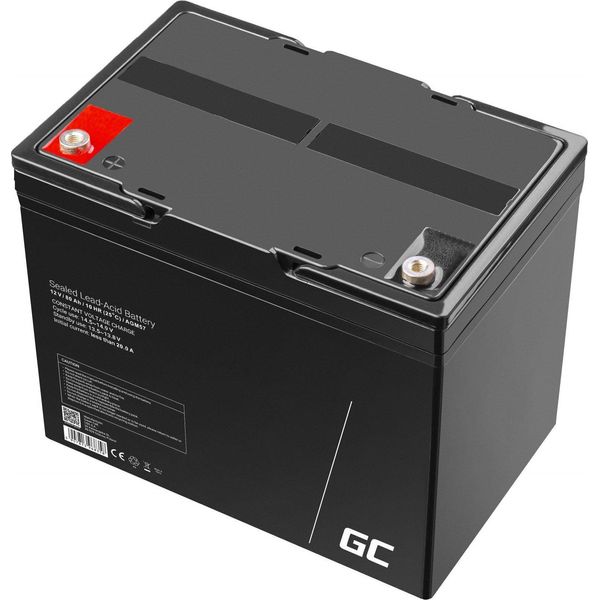 Batteria Agm Gel 12V 80Ah Senza Manutenzione, Per Barca, Fotovoltaico, Caravan, Tosaerba ...-image