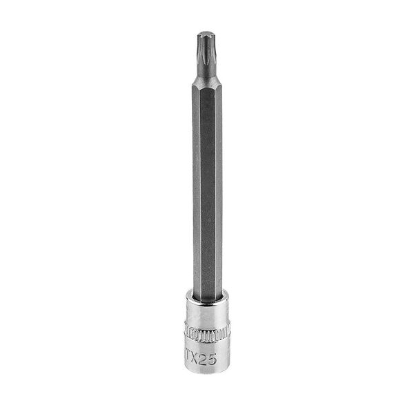Neo Tools Bit Torx Con Portabit Su Attacco Da 1/4", Attacco, Base, Lungo, 87 Mm, Acciaio Al Cromo Vanadio, Disponibile In Molte Varianti, Punta A Stella, Alta Qualità (TX25)"-image