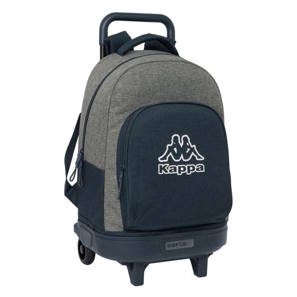 Zaino Scuola Con Ruote Kappa Dark Navy Grey Navy Blue 33 X 45 X 22 Cm-image
