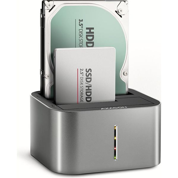 Axagon Axagon ADSA-DC Dock Usb Dual Superspeed Da 2,5"/3,5"" Per Hdd/Ssd Dual"-image