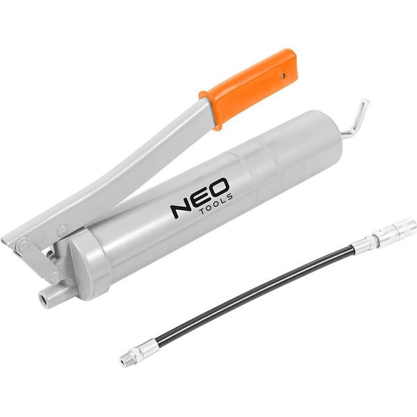 Neo Tools Ingrassatore Con Impugnatura A Pistola, Tubo Flessibile E Robusto - Ingrassatore A Leva - Ingrassatore Con Tubo In Gomma-image