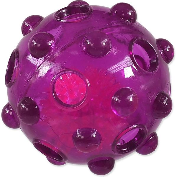 Giocattolo Per Cani Fantasy Glow Ball In Gomma Tpr Viola 8 Cm-image