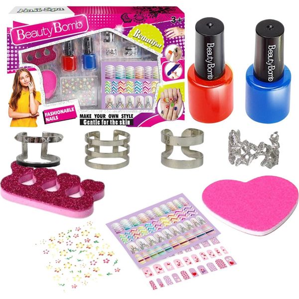 Kit Nail Art Gioielli Adesivi Anelli Glitter-image