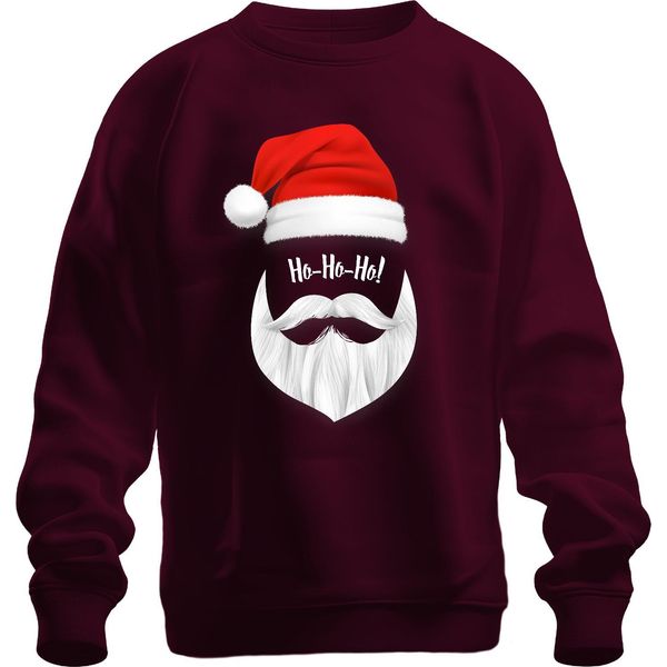 Ho Ho Ho Babbo Natale - Regalo Di Natale Maglione Di Natale Unisex, Borgogna, M-image