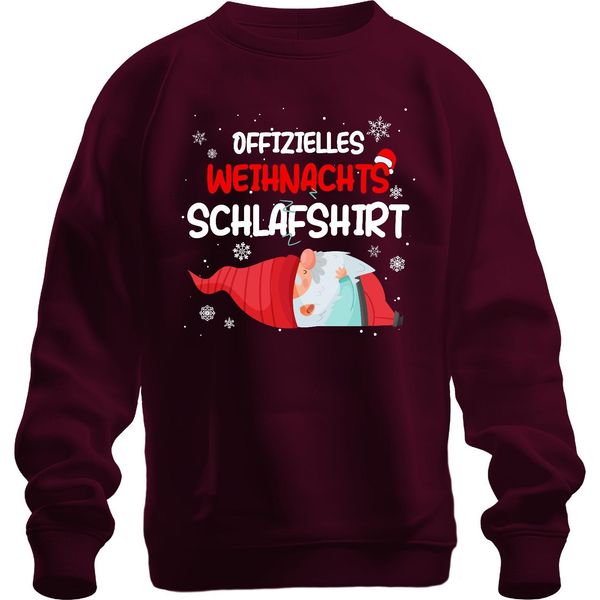 Camicia Ufficiale Di Natale Gnomo Gnomo - Natale Natale Xmas Pullover Unisex, Borgogna, S-image