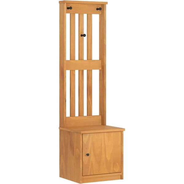 Vidaxl Appendiabiti Sandnes 45X40X159,5 Cm In Legno Di Pino Massiccio-image