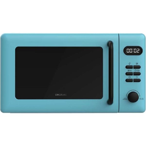 Cecotec Microonde Digitale Con Grill Da 20L Proclean 5110 Blu. 700W Su 6 Livelli E Grill Da 800W, Modalità Scongelamento, Segnale Di Fine Cottura, Luce Interna, Timer Da 30 Minuti, Design Blu-image