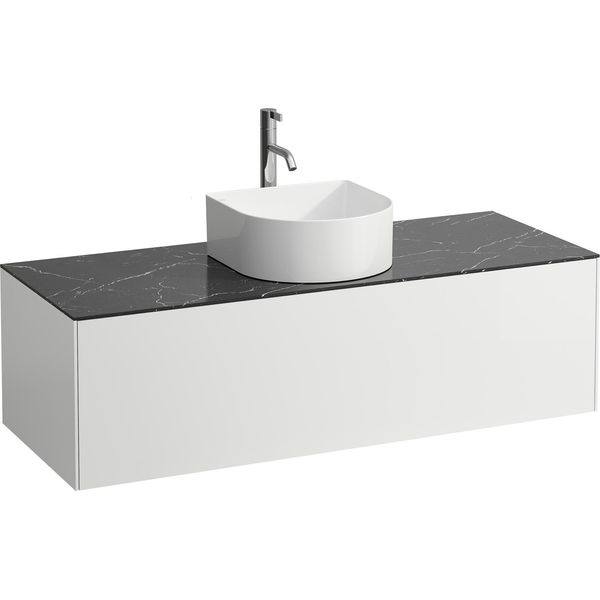 Tiroir Sonar En Cours D'utilisation, 1 Tiroir, Adapté Aux Cuvettes Des Lavabos 812340, 812341, 812342, 812343, DéCoupe Au Milieu Pour Le Lavabo Et Le Robinet, H4054250341431, H4054250341431-image