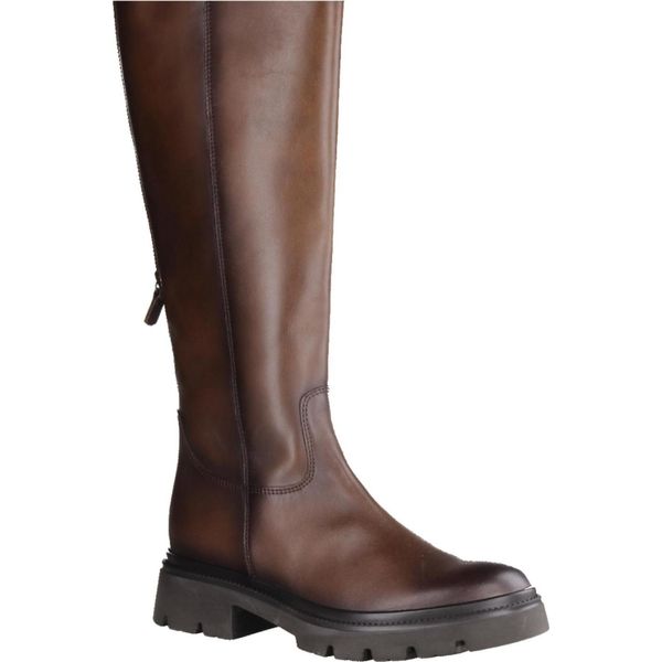 Gabor 7185924 Stivali Da Donna, Stivali A Gambo Lungo, Pelle, Marrone, Plantare Estraibile - Scarpe Da Donna Stivali Comodi / Stivaletti, Marrone, Pelle (Nappa), Altezza Tacco: 20 Mm-image