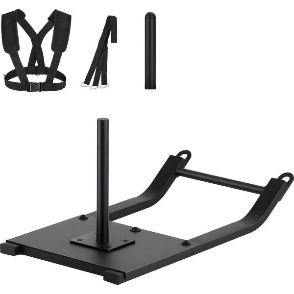 Succebuy Slitta Portapesi Per L'allenamento Della Forza, Attrezzatura Fitness Per Aumentare La Velocità Durante Gli Esercizi Sportivi, Slitta Da Allenamento Con Cintura, Adatta Per Dischi Da 25/51 Mm-image