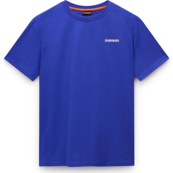 T-Shirt Da Uomo Blu, Manica Corta, Vestibilità Rilassata, Cotone Sostenibile-image