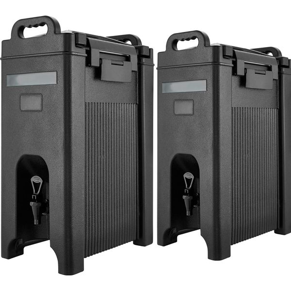 Succebuy Distributore Di Bevande Isolato Da 19 L, Contenitore Termico Per Bevande Calde E Fredde Con Rubinetto E Maniglia, Dispenser Di Bevande A Prova Di Cibo Per Tè, Caffè E Acqua In Bar E Ristoranti, Nero-image