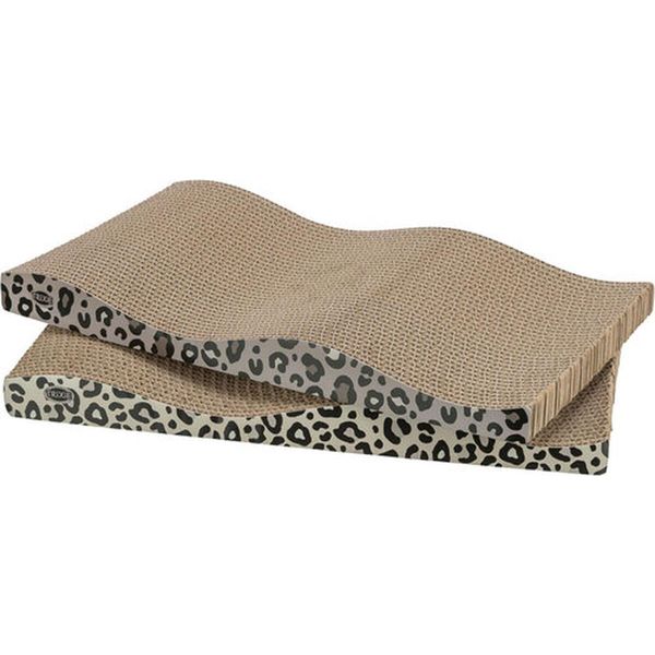 Graffiatoio Per Gatti Trixie Brown Cream Cardboard 44 X 6 X 25 Cm (2 Pezzi)-image