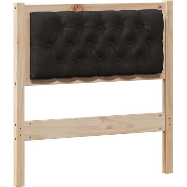 Vidaxl Testiera Altro Marrone E Nero 80 Cm In Legno Di Pino Massiccio-image