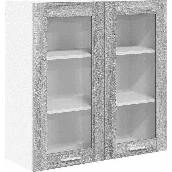 Syfax™ Armadio Pensile Grigio Sonoma 80 X 31 X 80 Cm Legno Multistrato-image