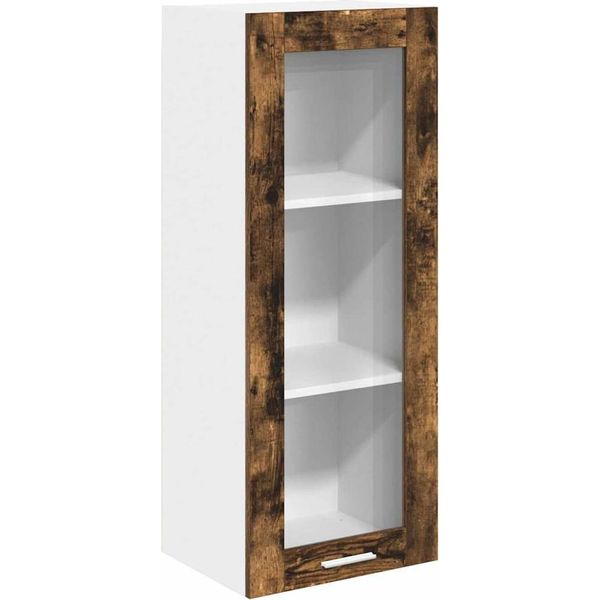 Syfax™ Armadio Pensile Rovere Fumé 40 X 31 X 100 Cm Legno Multistrato-image