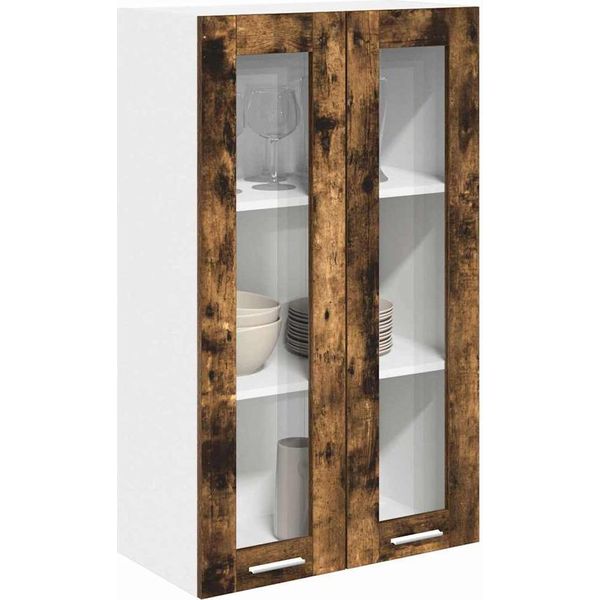 Syfax™ Armadio Pensile Rovere Fumé 60 X 31 X 100 Cm Legno Multistrato-image
