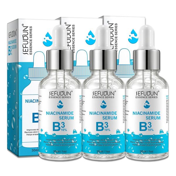 Siero Viso Niacinamide Acido Ialuronico B3 10% Siero Viso Pelle Microneedling, 3X 30Ml-image