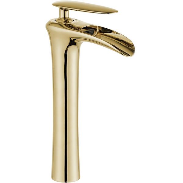 Mexen Lyra Rubinetto Lavabo Alto, Dorato - 745310-50-image