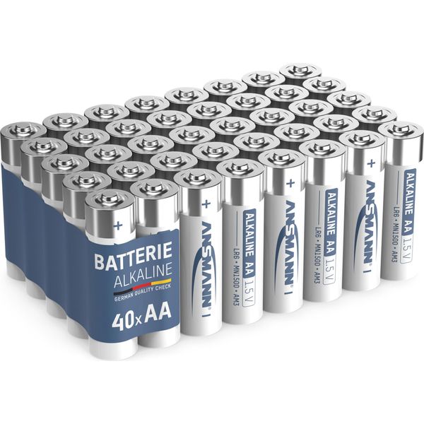 Ansmann Batterie Aa Alcaline LR6 - (40 Pezzi) Il Design Può Variare-image