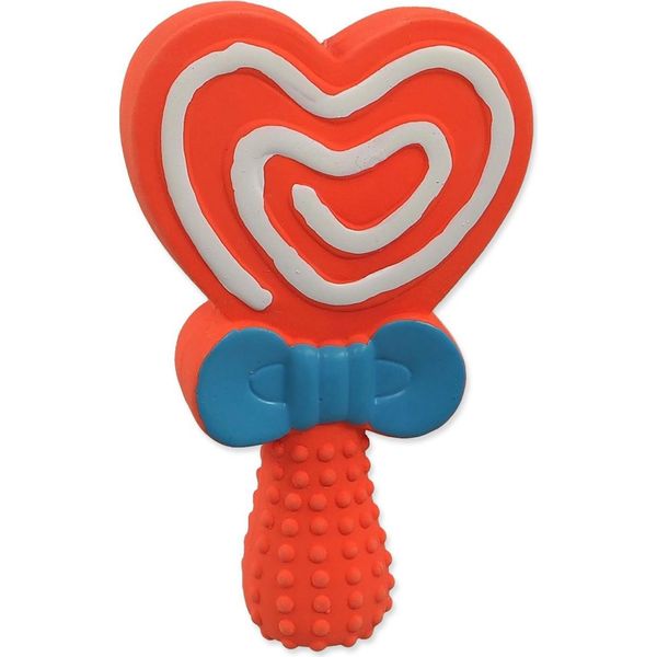 Giocattolo Dog Fantasy Cuore Lecca-Lecca In Lattice Con Suono Mix Di Colori 13 Cm-image