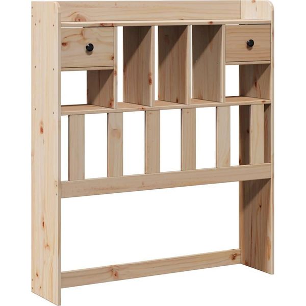 Vidaxl Testiera Con Vano Portaoggetti 90 Cm In Legno Di Pino Massiccio-image
