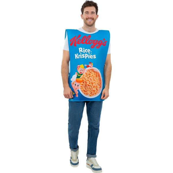 Kelloggs - Costume "Rice Krispies"" - Uomo/Donna Unisex SM1261 (Taglia Unica) (Blu/Bianco/Rosso)"-image