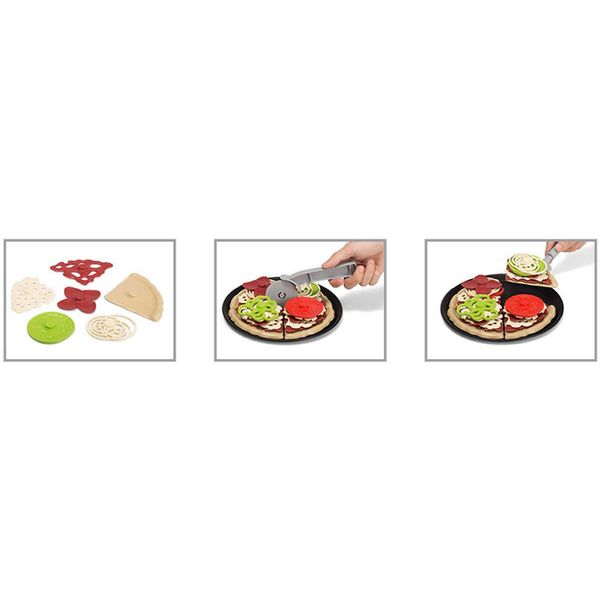 Luna Pizza Set Da Gioco 30 Pezzi Accessori Per Cucina Da Gioco Per Bambini Supplemento-image