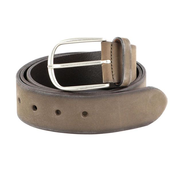 Vanzetti Pelle Cintura Denim Love 40Mm Full Leather Belt W80 Dark Olive Marrone-image