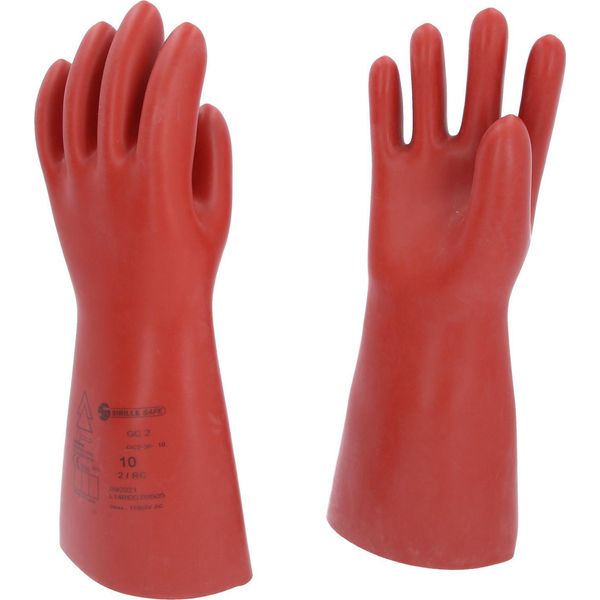 Ks Tools Guanto Di Protezione Per Elettricisti Con Protezione Meccanica Taglia 10 Classe 2 Rosso - 117.0075-image
