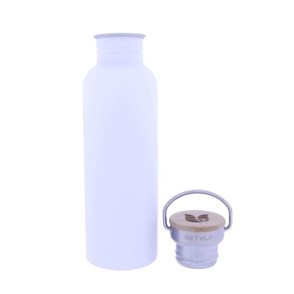 Retulp - Bottiglia Da Bere Urbana A Parete Singola Con Coperchio In Bambù 750 Ml-image