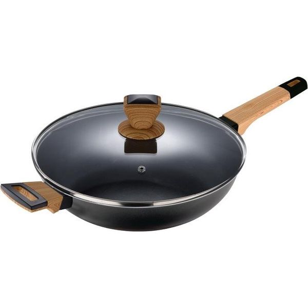 Padella Con Superficie Antiaderente E Coperchio 28 Cm Earth Black BG-34628-BK-image