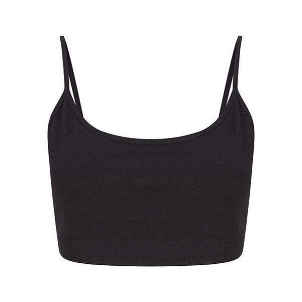 Sf Women SK230 | WomenŽS Sustainable Fashion Cropped Cami Top - Farbe: Nero - GrößE: Xxl-image