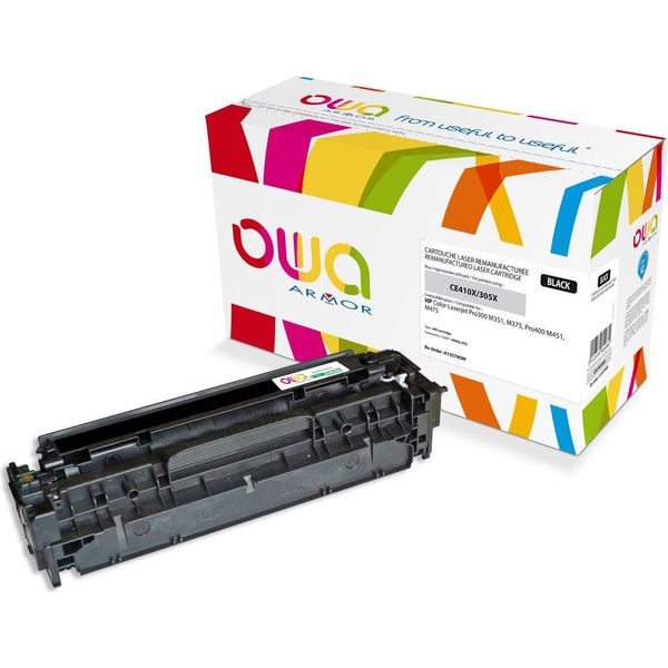 Owa Armor Toner Pro Hp Color Laserjet Pro300 M351, M375, Pro400 M451, M475, 4000 Stran, CE410X, čErná/Black-image