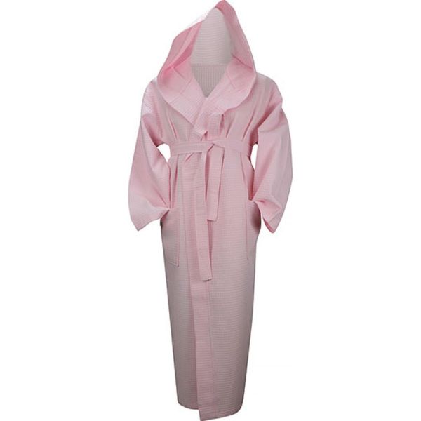 A&R 028.50 | Robezz® Accappatoio In Cialda Con Cappuccio Accappatoio Con Cappuccio - Colore: Rosa Chiaro - Taglia: 4XL-image
