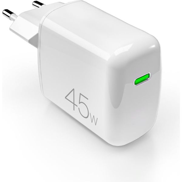 Caricabatterie Da Rete Puro Super Mini 45W Pd Gan Usb-C - Bianco-image