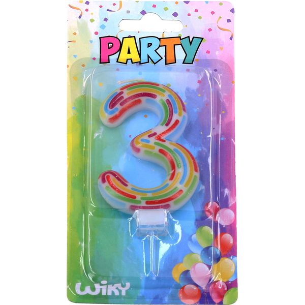 Candela Party Numero 3 Puntini-image