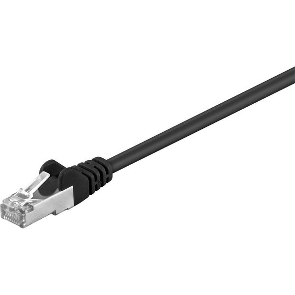 Goobay 68675 Cavo Patch Cat 5E, Sf/Utp, Nero, 7,5 M - Miscela Di Rame Cca-image